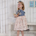 girl cotton chambray flutter sleeve dress